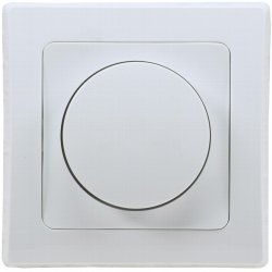 LED Dimmer Drehdimmer Schalter 20-300W 230V UP wei inkl. Rahmen