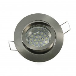 LED Einbaustrahler Set rund schwenkbar 230V GU10 1,2W dezente Einbauleuchte