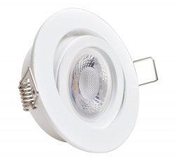 LED Einbaustrahler 230V GU10 5W wei rund Bajonettverschluss