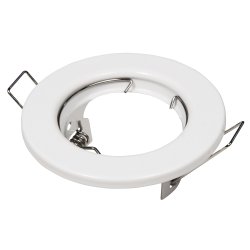 LED Einbaustrahler 55mm Lochma wei rund Einbaurahmen 12V / 230V