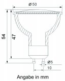 LED GU10 5W Spot Strahler daylight 4000K 45 450lm 230V