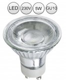 LED Einbaustrahler 230V GU10 5W Silber rund Bajonettverschluss