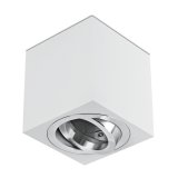 LED Decken Aufbaustrahler 230V 5W Alu Aufputz Leuchte Spot wei eckig